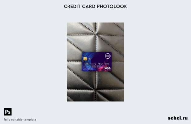 цифровая загрузка Южная Африка ABSA Bank Visa Classic Card Photoview Front Templ